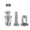 5/10pcs Petal Rivet Lock Nuts with Screw Fixed License Plate for Car Screw Iron Skin Car Metal Screw Jack Nuts Hollow Wall