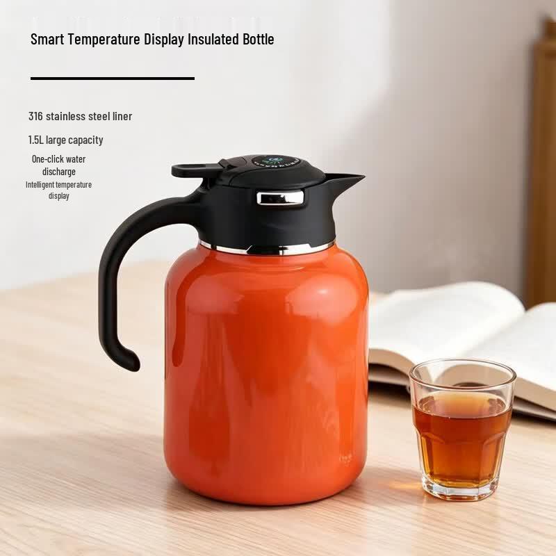 Lu Feng Lai Smart Temperature Display 316 Stainless Steel Insulated Tea Flask