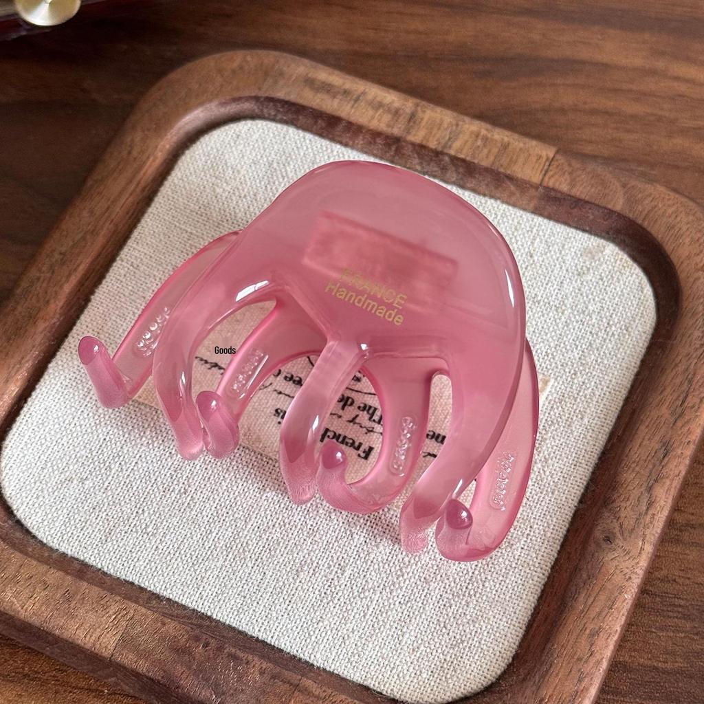 Korean Style Versatile Acetate Claw Clip for High-End Back-of-Head Bun and Half-Up Hair.