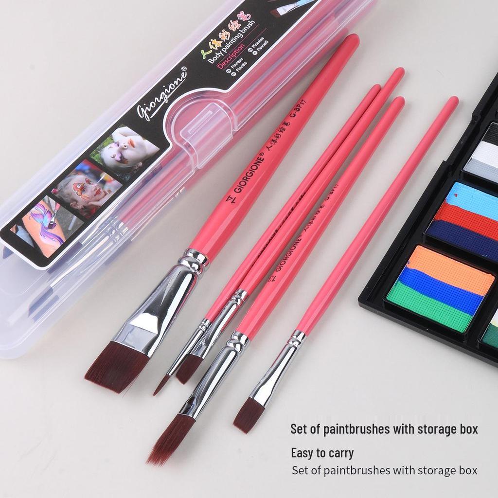 Набор кистей для лица и тела Giorgione для детей, 17 штук