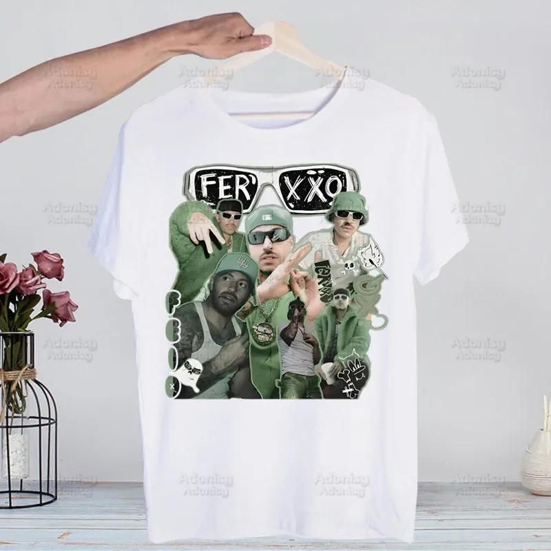 The Ferxxo Feid 90s Rapper Feid Ferxxo Harajuku T-shirts Summer Men Hip Hop Funny Tshirt Streetwear t shirts Short Sleeve Tops