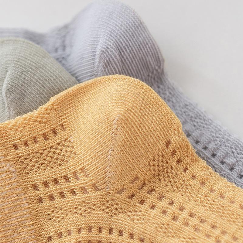 10 Pairs of Female Spring and Autumn Lace Mesh Hollow Mesh Breathable Crystal Silk Shallow Mouth Invisible Socks