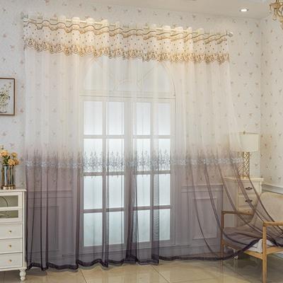 Nieuwe Verduisterende Gordijnen Scandinavisch Eenvoudig Slaapkamer Gast Blauw Verloop Scherm
