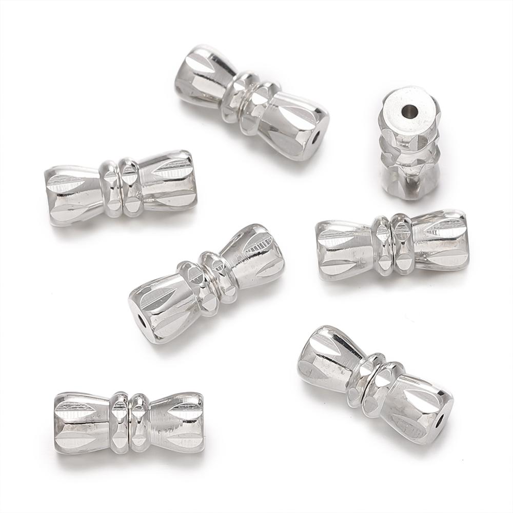 

5Pcs/Lot 4.5x11mm Necklace Buckle Spiral Twist Lock Ring Connectors Clasps End Cap for DIY Jewelry Making Accessories срібний