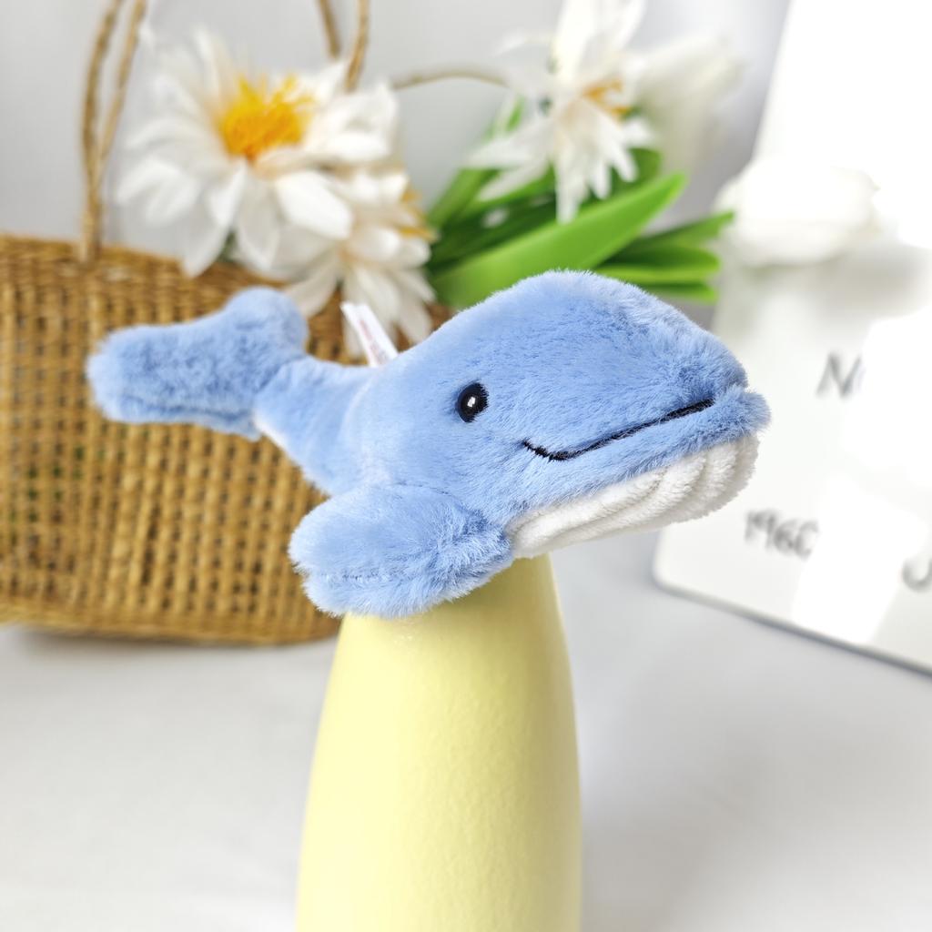Söt Havsdocka Plyschleksak Liten Delfin Val Hänge Nyckelringstillbehör Gåva