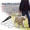 Chrome Plated Metal Chain Heavy Duty Dog Leash Chew Proof Dog Leash with Soft Handle for Large & Medium Pets Walking Training