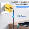 PD Total 65W Quick Charge 3.0 USB 4 Ports Fast Charging Wall Charger Adapter For For iPhone15 Samsung  Xiaomi US/EU Plug