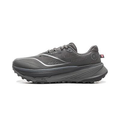 Li Ning De Lu Niedrig geschnittene Lässige Laufschuhe Herren Kohleschwärze Grau ARNV009-34