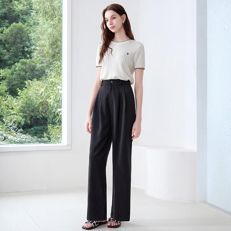 Betu Women's Summer Loose Straight Suit Pants