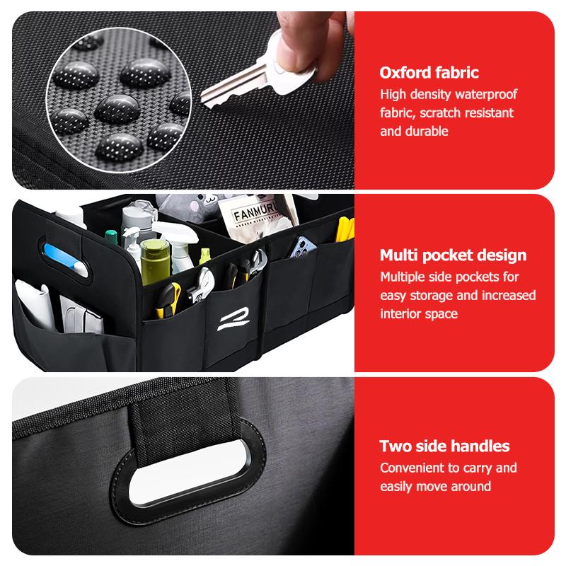 TMBCU1 For Volkswagen VW Car Trunk Organizer Box Folding PU Auto Boot Storage Pocket Beetle CC B5 B6 B7 EOS GTI MK2 MK4 MK5 MK6 Phaeton