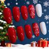 Christmas hot-selling nail art wearing nail high fashion letter snowflake glitter long almond wearing nail