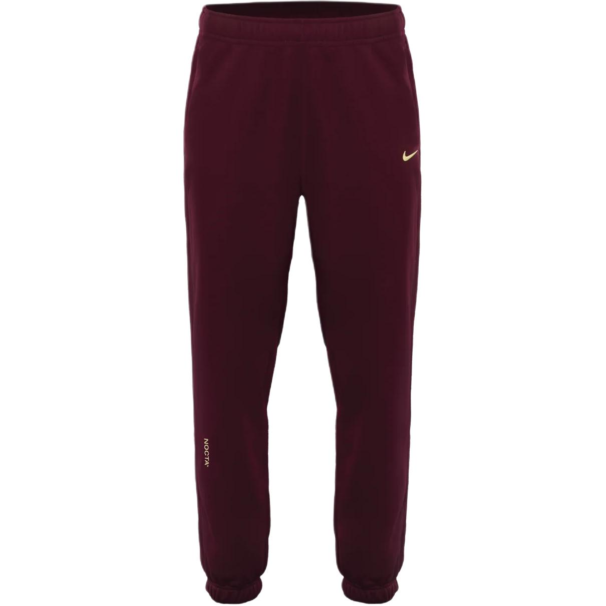 Nike NOCTA Fleece CS Men s Sweatpants Dark Beetroot/Citron Tint HM5764-638 L