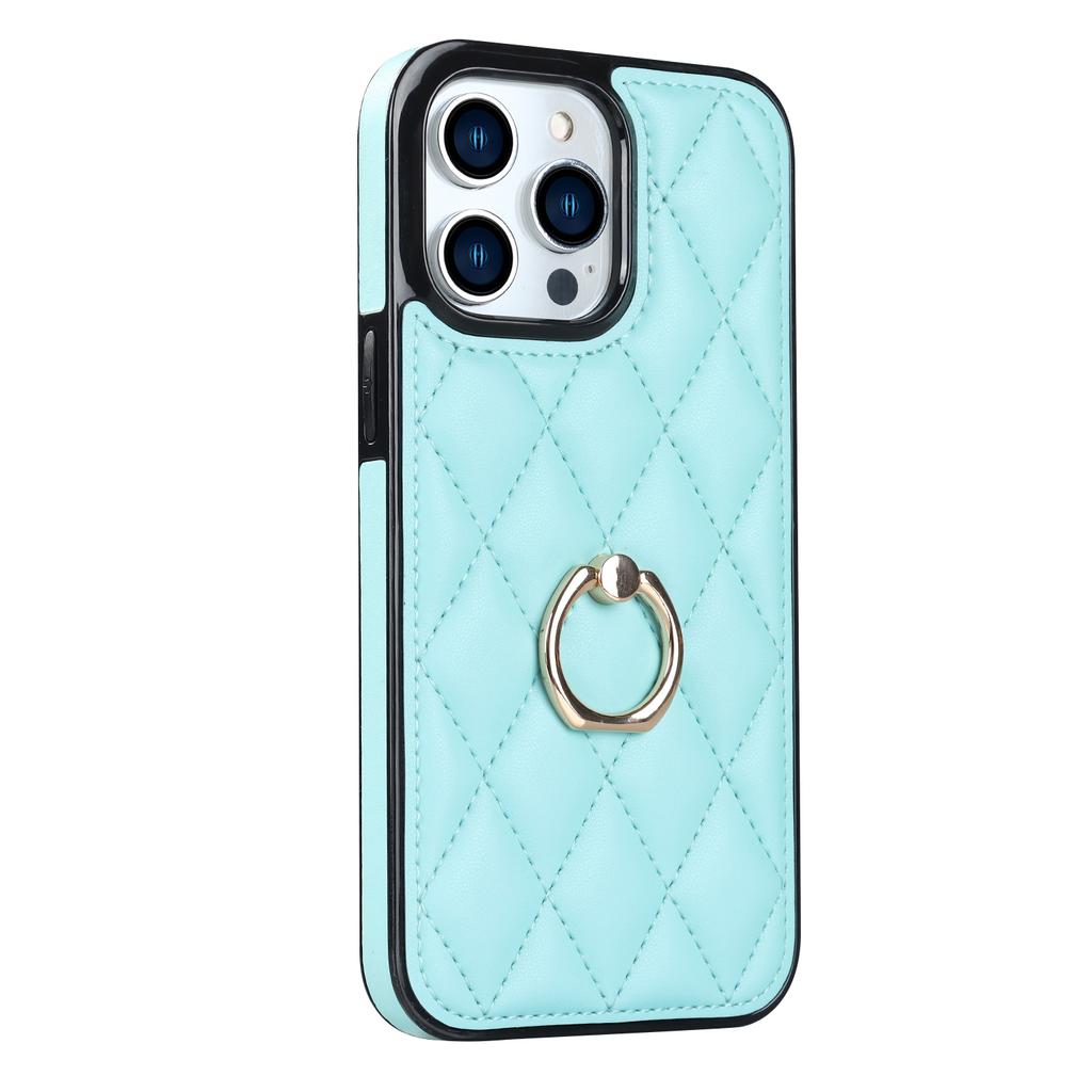 Luxury Leather with Ring Holder Soft Case for iPhone 15 14 13 11 Pro Max 12 Mini XS XR X 8 7 6 6S Plus 14Pro 13Pro Shockproof Cover