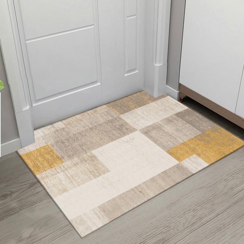 Nordic Wind Crystal Velvet Floor Mat Absorbent Non-slip Mat for Bathroom Door Household Dirty and Washable Door Mat