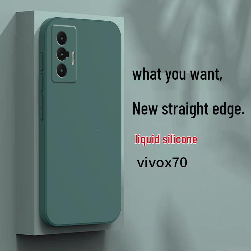 Vivo X70 V2133A Silicone Phone Case: New Protective Cover with Full Lens Protection