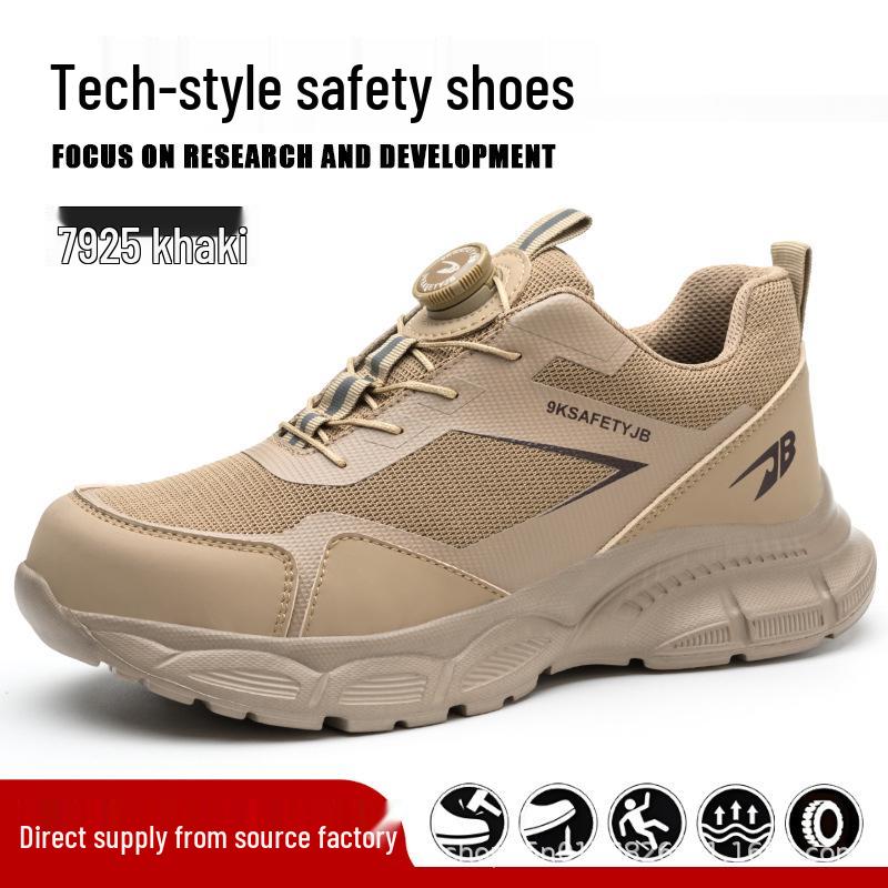 Cross-Border Anti-Smash, Anti-Puncture Safety Shoes - Durable, Slip-Resistant & Lightweight Work Shoes for Comfortable Long Wear