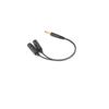 6.35mm Stereo Plug Male to Dual 1/4" 6.35mm Jack Female Audio Y Splitter Cable