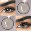 AMARA Colored Contacts Lenses Brown Eyes Natural Contacts Gray Beautiful Pupils Blue Eye Lens Yearly Green Beauty Makeup Lens