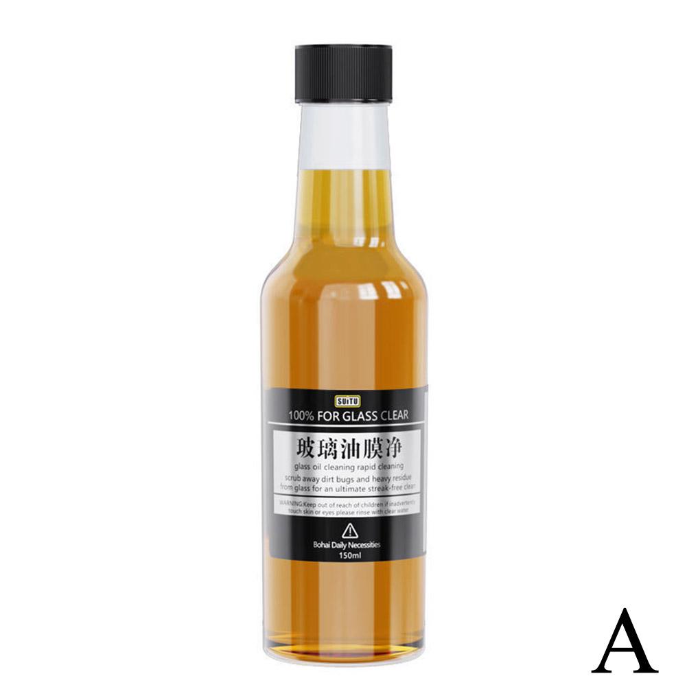 150ml Car Glass Oil Film Cleaner Deep Cleaning Polishing Glass Oil Film Removing Car Windshield Rearview Mirror Car Dust Cleaner