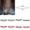 Clavicle Chain Christmas Choker Cartoon Cartoon Pendant Choker Velvet Collar Necklaces  Decoration
