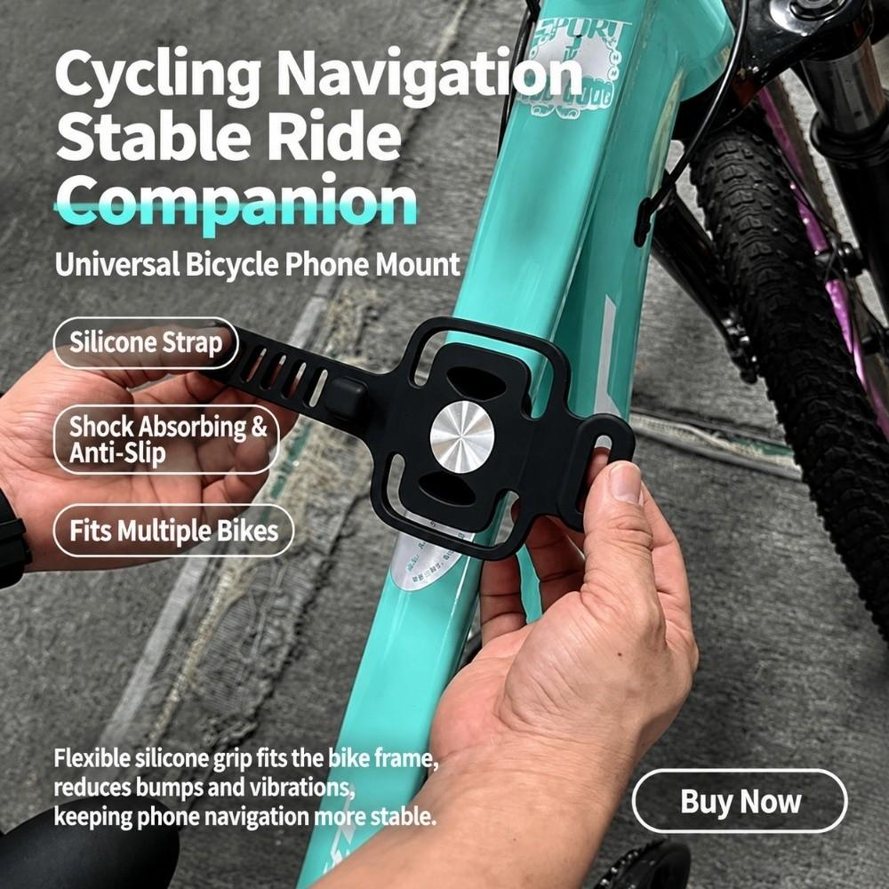 Elastic Strap Bike Phone Holder Silicone Handlebar Phone Mount Road Bike Cycling