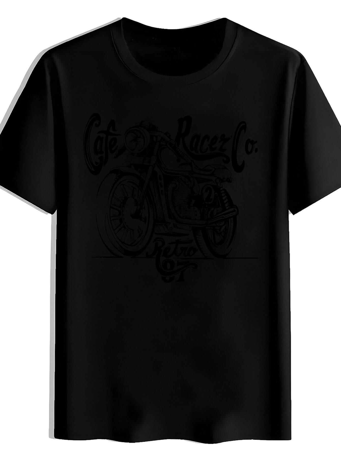 T-shirt A Short-Sleeved Featuring Vintage Elements XXL
