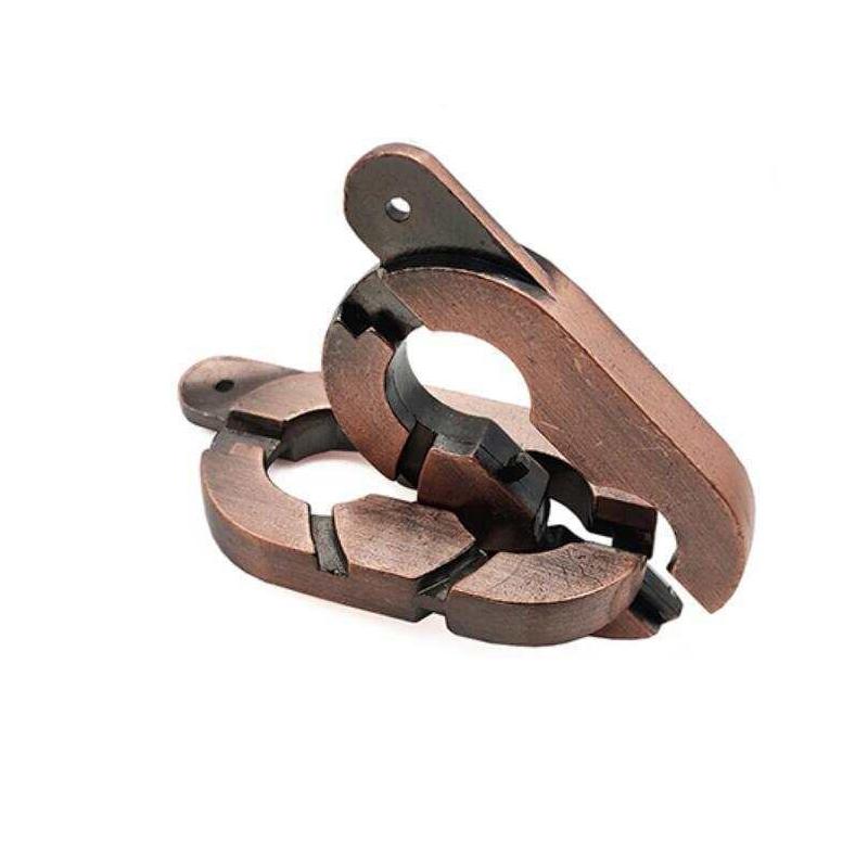 Metal Difficult Lock Puzzles Disentanglement Brain Teaser IQ Test Toys Educational Mind Games For Kids Adults Novelty Gifts