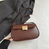 Retro Small Square Bag Simple Versatile Daily Commute Single Shoulder Underarm Bag