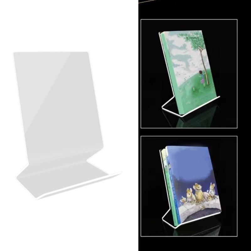 Clear Book Holders Magazine Stand Acrylic Books Stand Cookbooks Stand Recipe Holders for Magazine Brochures Menu Card