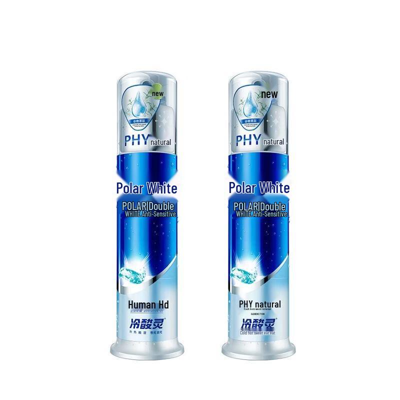 Cold Sensitive Arctic White Double Action Pump Toothpaste