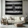 Chicago White Sox Wall Tapestry Aesthetic Wall Hanging Printed Fabric Blanket Decorative Tapestries for Bedroom Living Room Home Decor