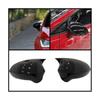 Car Mirror Cover Caps for Seat LEON 1P IBIZA 6J EXEO 3R 2008-2017 Side Rear View External Part(Black)