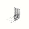 70 Pieces of 90-degree Right-angle Brackets, L-shaped Stainless Steel Fixing Parts for Supporting Furniture Connection Pieces