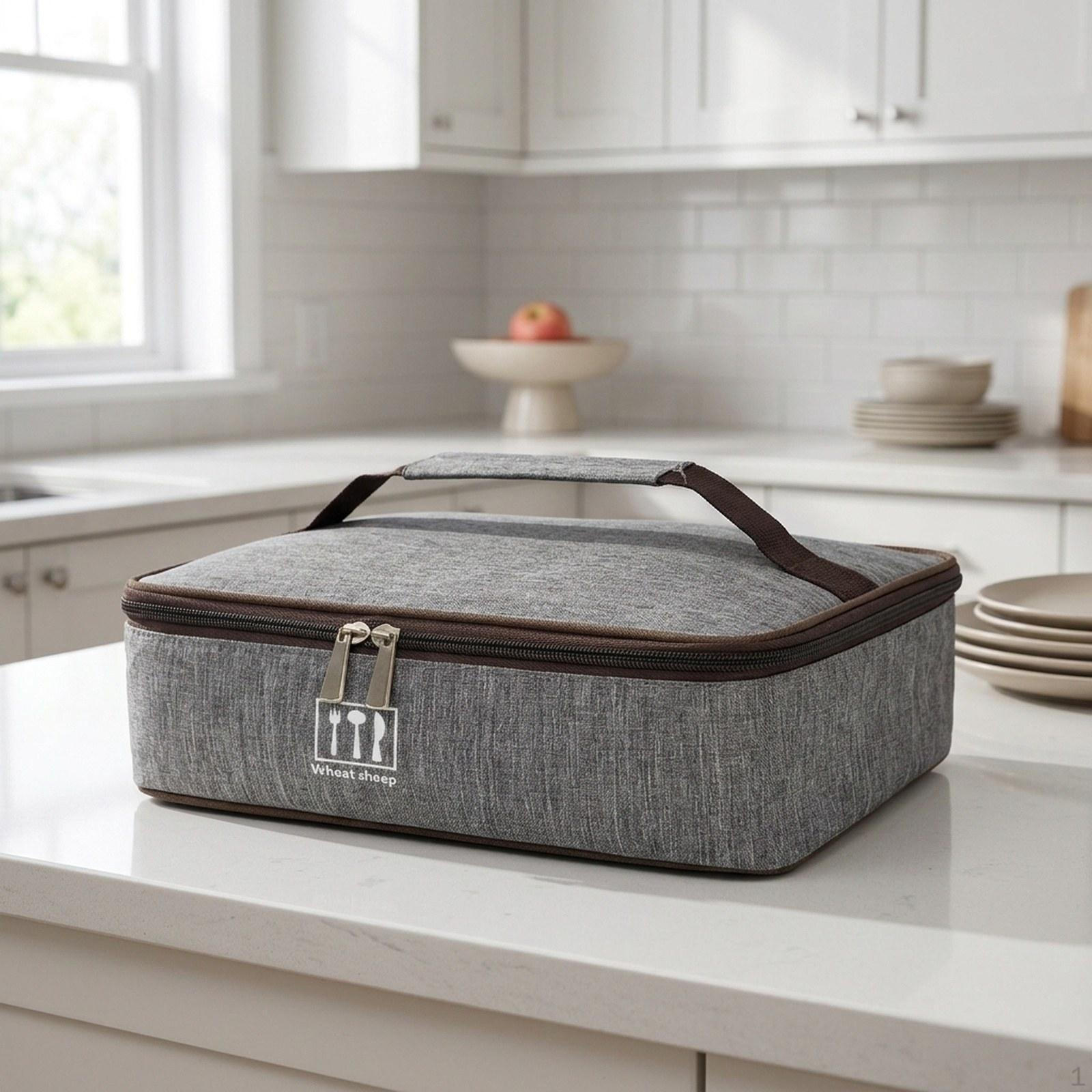Insulated Lunch Box Convenient Thermal Pail for Picnic Adult Men Women