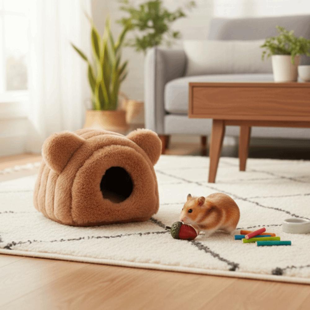 Thickened Pet Sleeping Nest Soft Hamster Hideout House Guinea Pig House for Hamster Sugar Glider