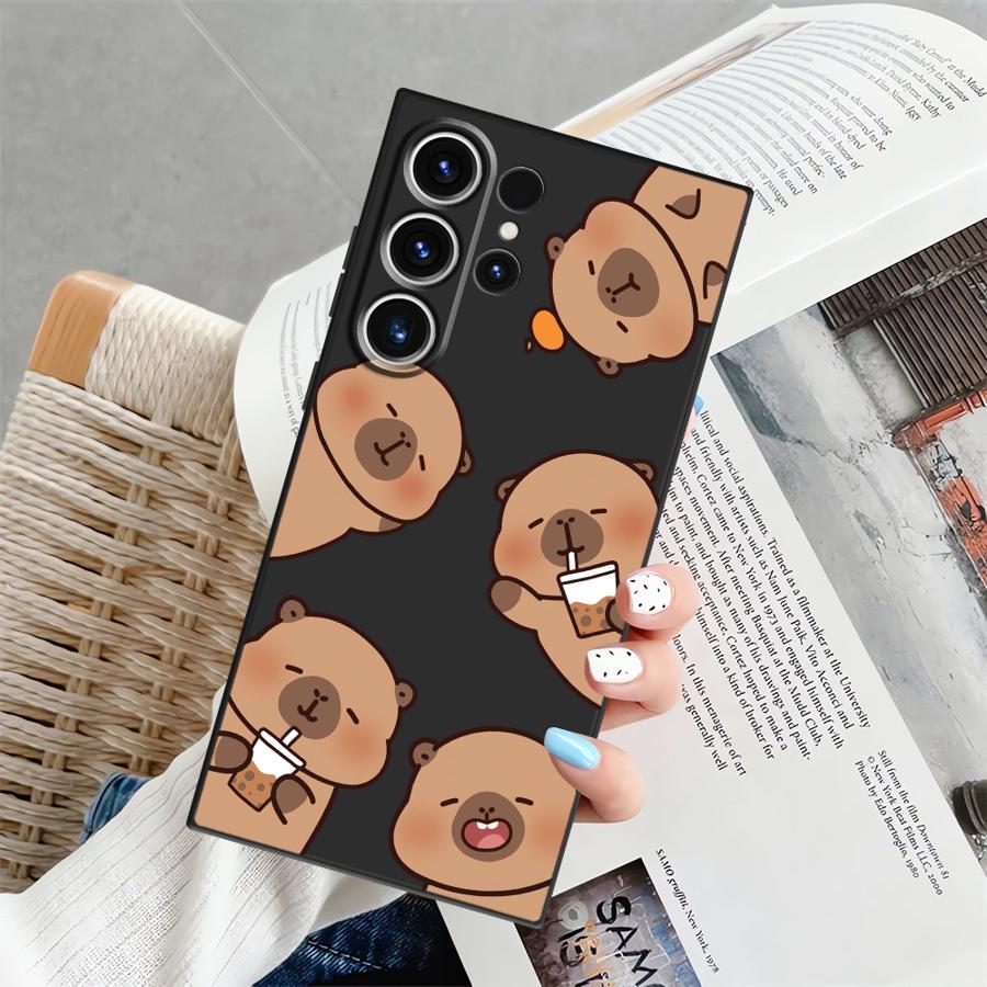 

Funny Capybara Case for Samsung Galaxy S25 S23 S10 S9 S24 Plus S26 S20 Ultra Note 20 8 9 10 S21 FE Funda Phone Cover Galaxy S26 Ultra