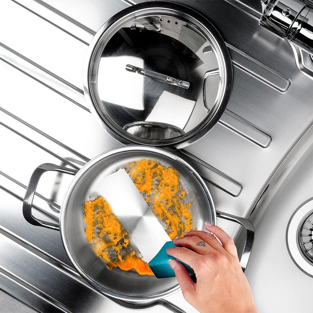 Steel pot with lid ANETT 16 cm, 1.2 l