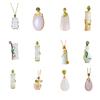 Natural Hetian Jade Pendant Ladies Necklace Chinese Court Style Unique Ancient Gold Craft Charm Various Exquisite