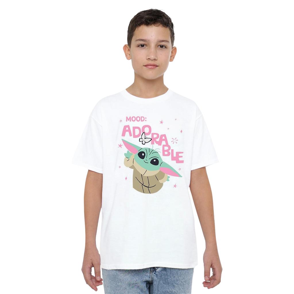 Star Wars: The Mandalorian Childrens/Kids Mood Adorable Grogu T-Shirt