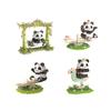 Nanobricks Lovely Cartoon Animal Micro Diamond Block Panda Swing Seesaw Rocking Horse Carousel Model Bricks Educational Toys