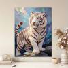 Majestic Tiger Pearl Kit 5D DIY Round Rhinestone Art for Adults Relaxing Handmade Wall Decor National Day Gift Frameless Design