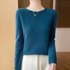Damen Rundhals-Pullover Wolle Damen Herbst und Winter Kaschmir-Pullover Weiches und Warmes Oberteil