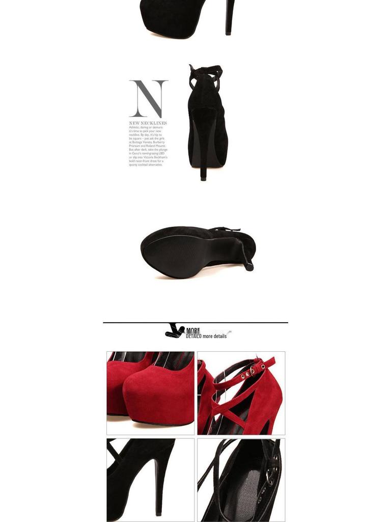 2024 European & American Style Suede High Heel Platform Buckle Wedding Shoes, Plus Size 43 for Women