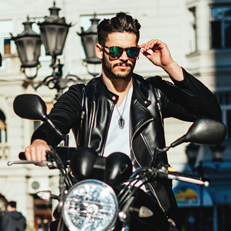 Necklace For Men Motorcycle Creative Handmade Pendant Motorcycle Pendant Necklace Cape Pendant For Men Cape Shaped Unique