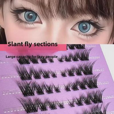 Yue Jiao Niang Fuchs Serie Tägliches Kleiner Teufel Falsche Wimpern - Natürlicher Stil Barbie Cartoon Segmentierte Büschel