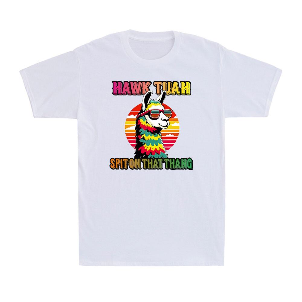 Hawk Tuah 24 Spit On That Thang Hawk Tuah 2024 Hawk Tush Alpaca Men s T-Shirt S