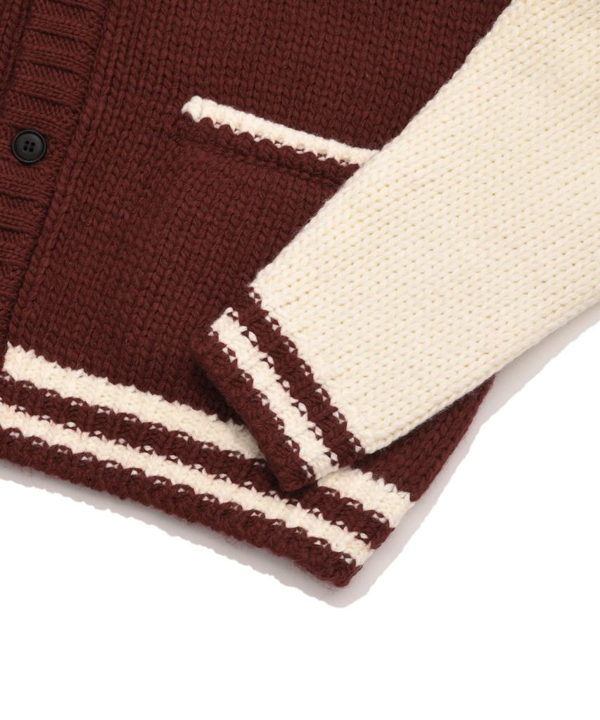 COVERNAT Cowichan Cardigan Red