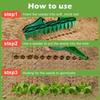 1/2/3 Seeds Spreader Seed-in Gardening Dibbler Manual 12-Hole Soil Digger Portable Seeds Spacer Soil Puncher for Planting Seeds Soil Loosening