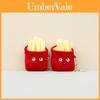 Adorable Lindo Juguete Llavero de Peluche de Papas Fritas Muñeco Suave Relleno Para Regalos de Niños