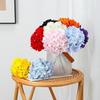 10 PCS Faux Silk Hydrangeas Flowers Heads with Stems Hydrangea Artificial Flowers Real Touch for Home Wedding Party Table Decor